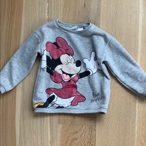 Zara girls Minnie sweatshirt